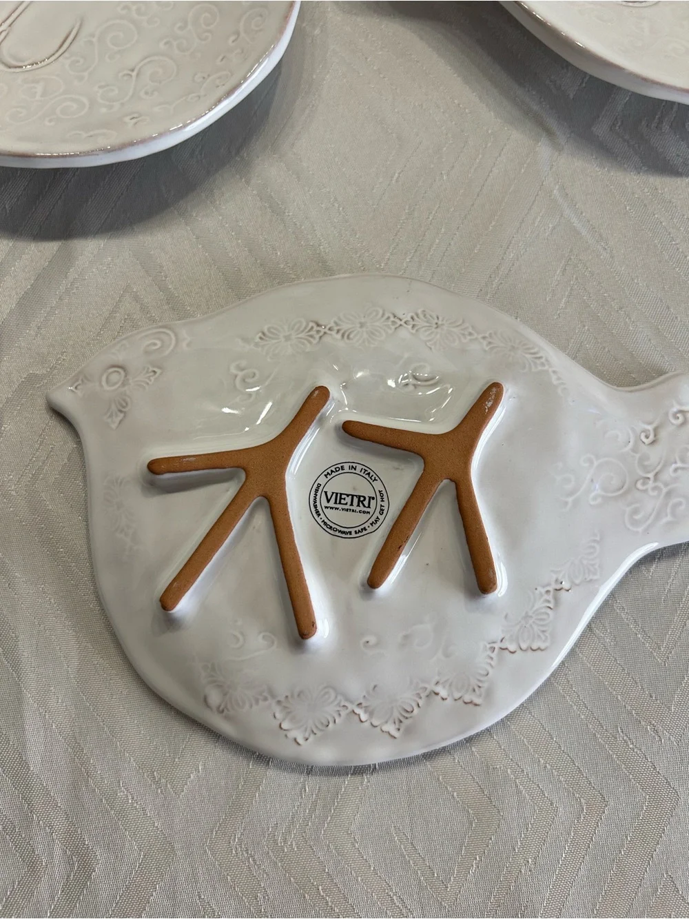 Set of 3 Bellezza Bird Plates by Vietri
